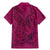 Hawaiian Whales Polynesian Art Motifs Family Matching Mermaid Dress and Hawaiian Shirt Pink Color - Polynesian Pride