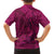 Hawaiian Whales Polynesian Art Motifs Family Matching Puletasi and Hawaiian Shirt Pink Color - Polynesian Pride