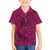 Hawaiian Whales Polynesian Art Motifs Family Matching Puletasi and Hawaiian Shirt Pink Color - Polynesian Pride