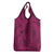 Hawaiian Whales Polynesian Art Motifs Grocery Bag Pink Color - Polynesian Pride