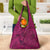 Hawaiian Whales Polynesian Art Motifs Grocery Bag Pink Color - Polynesian Pride