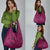 Hawaiian Whales Polynesian Art Motifs Grocery Bag Pink Color - Polynesian Pride