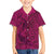 Hawaiian Whales Polynesian Art Motifs Kid Hawaiian Shirt Pink Color - Polynesian Pride