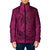 Hawaiian Whales Polynesian Art Motifs Padded Jacket Pink Color - Polynesian Pride