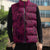 Hawaiian Whales Polynesian Art Motifs Sleeveless Puffer Jacket Pink Color - Polynesian Pride