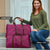 Hawaiian Whales Polynesian Art Motifs Travel Bag Pink Color - Polynesian Pride