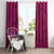Hawaiian Whales Polynesian Art Motifs Window Curtain Pink Color - Polynesian Pride