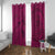 Hawaiian Whales Polynesian Art Motifs Window Curtain Pink Color - Polynesian Pride