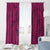 Hawaiian Whales Polynesian Art Motifs Window Curtain Pink Color - Polynesian Pride