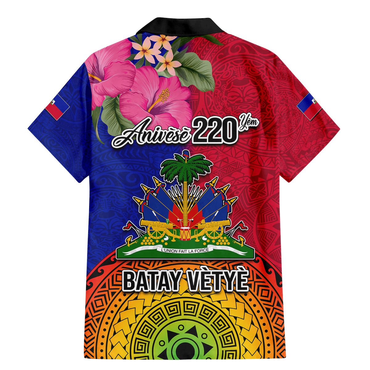 Haiti Battle of Vertieres Family Matching Mermaid Dress and Hawaiian Shirt The Haitian Revolution 220th Anniversary Polynesian Style LT03 - Polynesian Pride