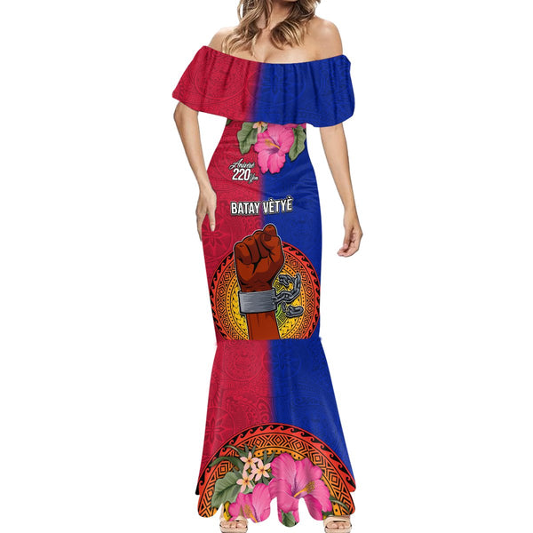 Haiti Personalized Mermaid Dress Hispaniolan Trogon Tropical Vibes LT7 main image 1