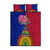 Haiti Battle of Vertieres Quilt Bed Set The Haitian Revolution 220th Anniversary Polynesian Style LT03 Red - Polynesian Pride