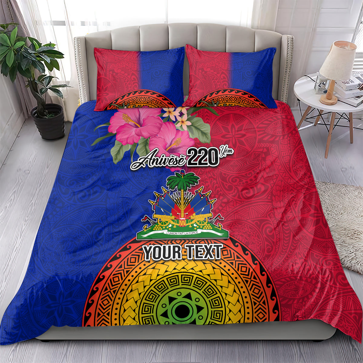 Personalised Haiti Battle of Vertieres Bedding Set The Haitian Revolution 220th Anniversary Polynesian Style LT03 - Polynesian Pride