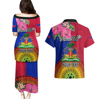 Personalised Haiti Battle of Vertieres Couples Matching Puletasi Dress and Hawaiian Shirt The Haitian Revolution 220th Anniversary Polynesian Style LT03 - Polynesian Pride