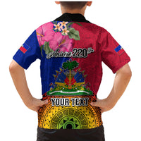 Personalised Haiti Battle of Vertieres Family Matching Mermaid Dress and Hawaiian Shirt The Haitian Revolution 220th Anniversary Polynesian Style LT03 - Polynesian Pride