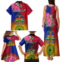 Personalised Haiti Battle of Vertieres Family Matching Tank Maxi Dress and Hawaiian Shirt The Haitian Revolution 220th Anniversary Polynesian Style LT03 - Polynesian Pride