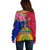 Personalised Haiti Battle of Vertieres Off Shoulder Sweater The Haitian Revolution 220th Anniversary Polynesian Style LT03 - Polynesian Pride