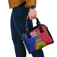 Personalised Haiti Battle of Vertieres Shoulder Handbag The Haitian Revolution 220th Anniversary Polynesian Style LT03 - Polynesian Pride