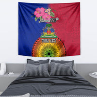 Personalised Haiti Battle of Vertieres Tapestry The Haitian Revolution 220th Anniversary Polynesian Style LT03 - Polynesian Pride