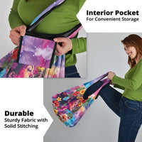 Polynesian Women Grocery Bag Tropical Plant - Vibrant Surreal Dreamscape Vibe