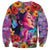 Polynesian Women Sweatshirt Tropical Plant - Vibrant Surreal Dreamscape Vibe