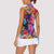 Polynesian Women Women Sleeveless Polo Shirt Tropical Plant - Vibrant Surreal Dreamscape Vibe