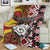 Personalised Aotearoa and Australia Together Blanket Koru and Kangaroo - Taniko with Aboriginal Motif
