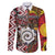 Personalised Aotearoa and Australia Together Family Matching Summer Maxi Dress and Hawaiian Shirt Koru and Kangaroo - Taniko with Aboriginal Motif