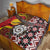 Personalised Aotearoa and Australia Together Quilt Koru and Kangaroo - Taniko with Aboriginal Motif