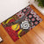 Personalised Aotearoa and Australia Together Rubber Doormat Koru and Kangaroo - Taniko with Aboriginal Motif