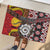 Personalised Aotearoa and Australia Together Rubber Doormat Koru and Kangaroo - Taniko with Aboriginal Motif