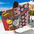 Personalised Aotearoa and Australia Together Sarong Koru and Kangaroo - Taniko with Aboriginal Motif