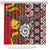 Personalised Aotearoa and Australia Together Shower Curtain Koru and Kangaroo - Taniko with Aboriginal Motif