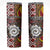 Personalised Aotearoa and Australia Together Skinny Tumbler Koru and Kangaroo - Taniko with Aboriginal Motif