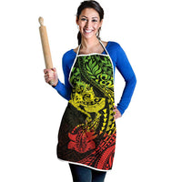 Hawaiian Manta Ray and Hammerhead Shark Tribal Tattoo Apron with Polynesian Tribal Pattern Reggae Style LT03 - Polynesian Pride