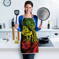 Hawaiian Manta Ray and Hammerhead Shark Tribal Tattoo Apron with Polynesian Tribal Pattern Reggae Style LT03 - Polynesian Pride