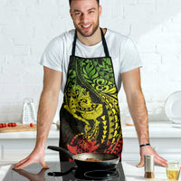 Hawaiian Manta Ray and Hammerhead Shark Tribal Tattoo Apron with Polynesian Tribal Pattern Reggae Style LT03 - Polynesian Pride