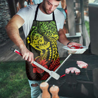 Hawaiian Manta Ray and Hammerhead Shark Tribal Tattoo Apron with Polynesian Tribal Pattern Reggae Style LT03 - Polynesian Pride