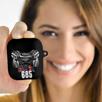 Super Samoa-Six Eight Five to The World AirPods Case Traditional Samoan Tattoo Black Color