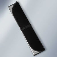 Super Samoa-Six Eight Five to The World Auto Sun Shade Traditional Samoan Tattoo Black Color