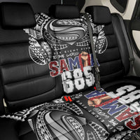 Super Samoa-Six Eight Five to The World Back Car Seat Cover Traditional Samoan Tattoo Black Color
