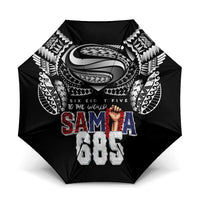 Super Samoa-Six Eight Five to The World Umbrella Traditional Samoan Tattoo Black Color