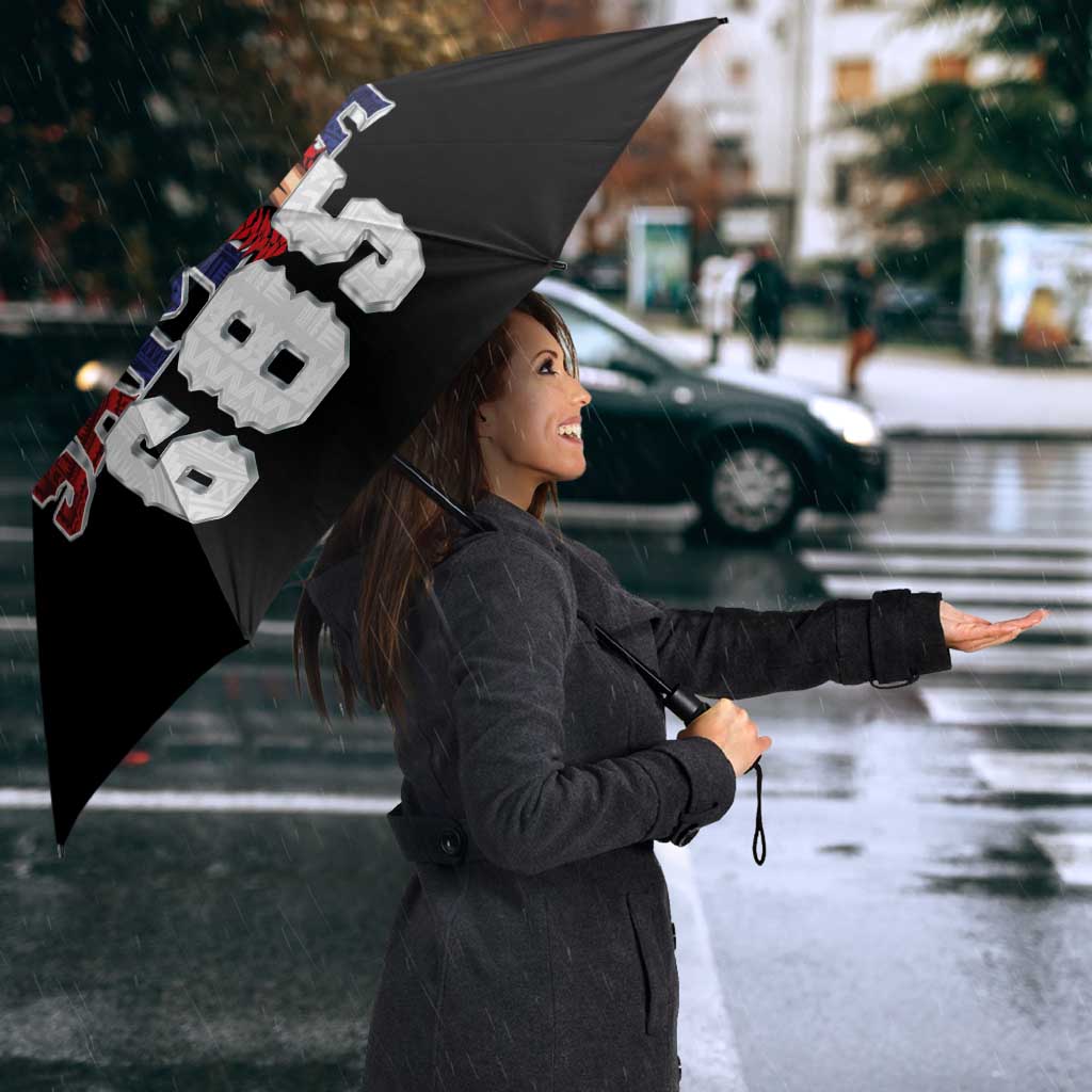 Super Samoa-Six Eight Five to The World Umbrella Traditional Samoan Tattoo Black Color