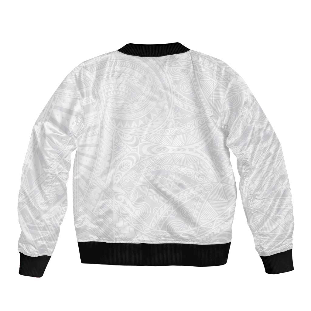 Lotu Tamaiti Samoan Art Tattoo Polynesian Pattern Bomber Jacket LT03 - Polynesian Pride