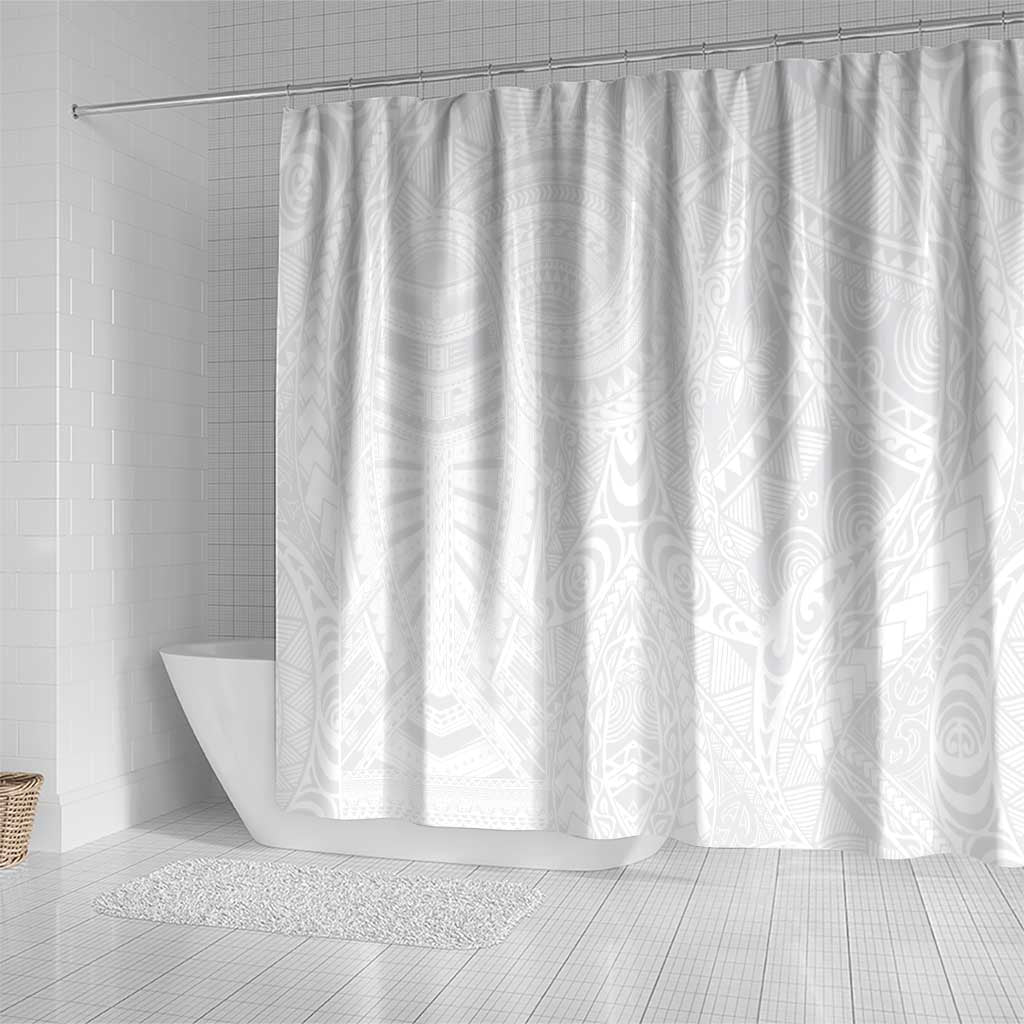 Lotu Tamaiti Samoan Art Tattoo Polynesian Pattern Shower Curtain