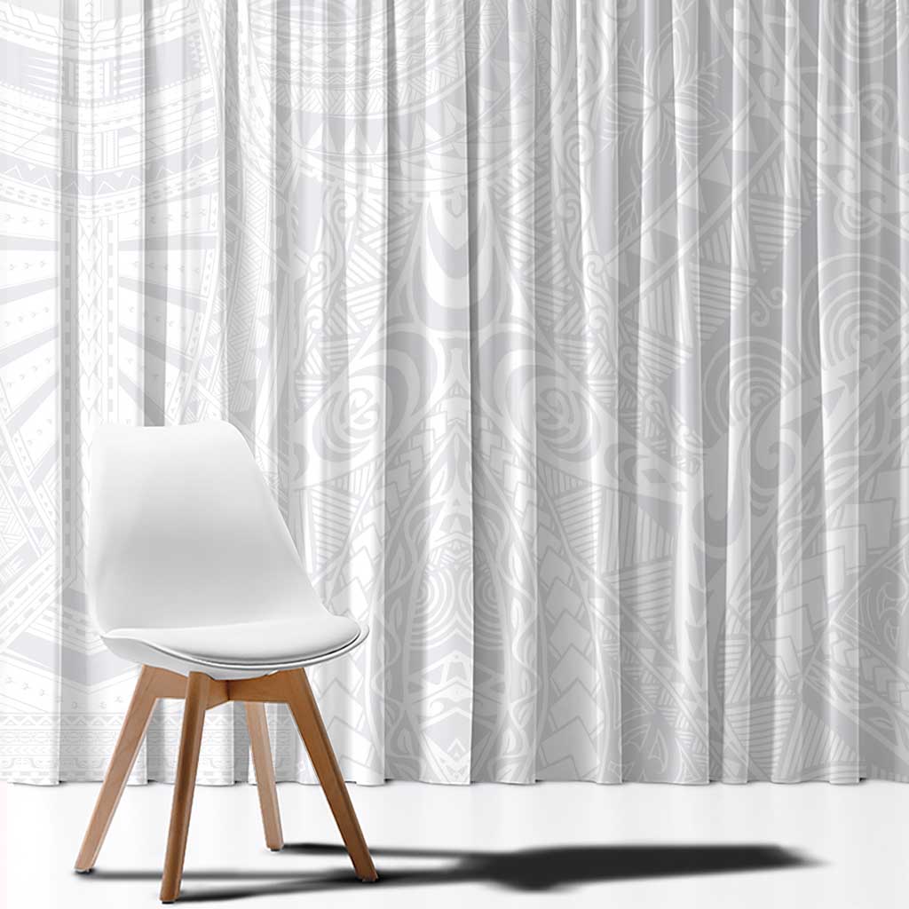 Lotu Tamaiti Samoan Art Tattoo Polynesian Pattern Window Curtain