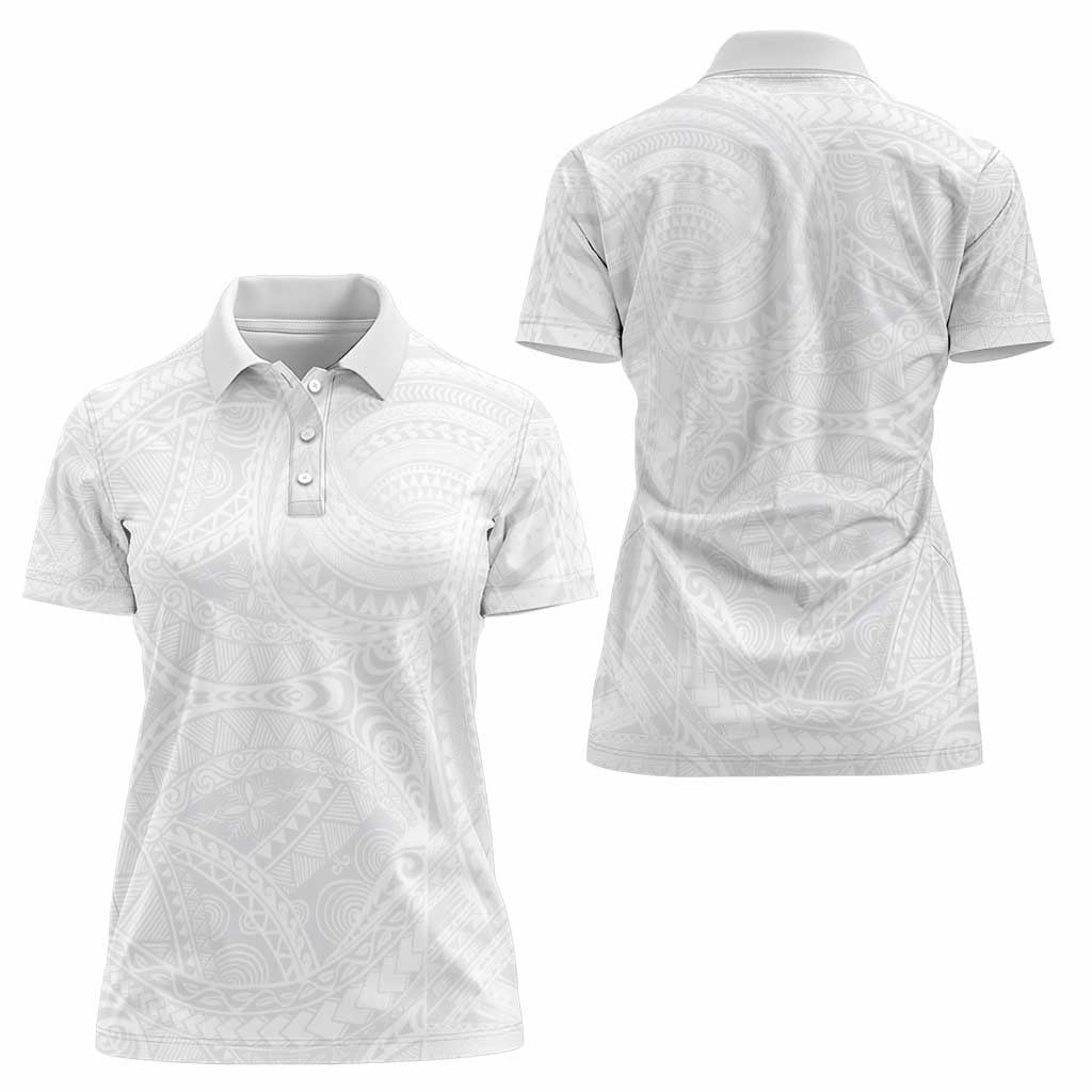 Lotu Tamaiti Samoan Art Tattoo Polynesian Pattern Women Polo Shirt