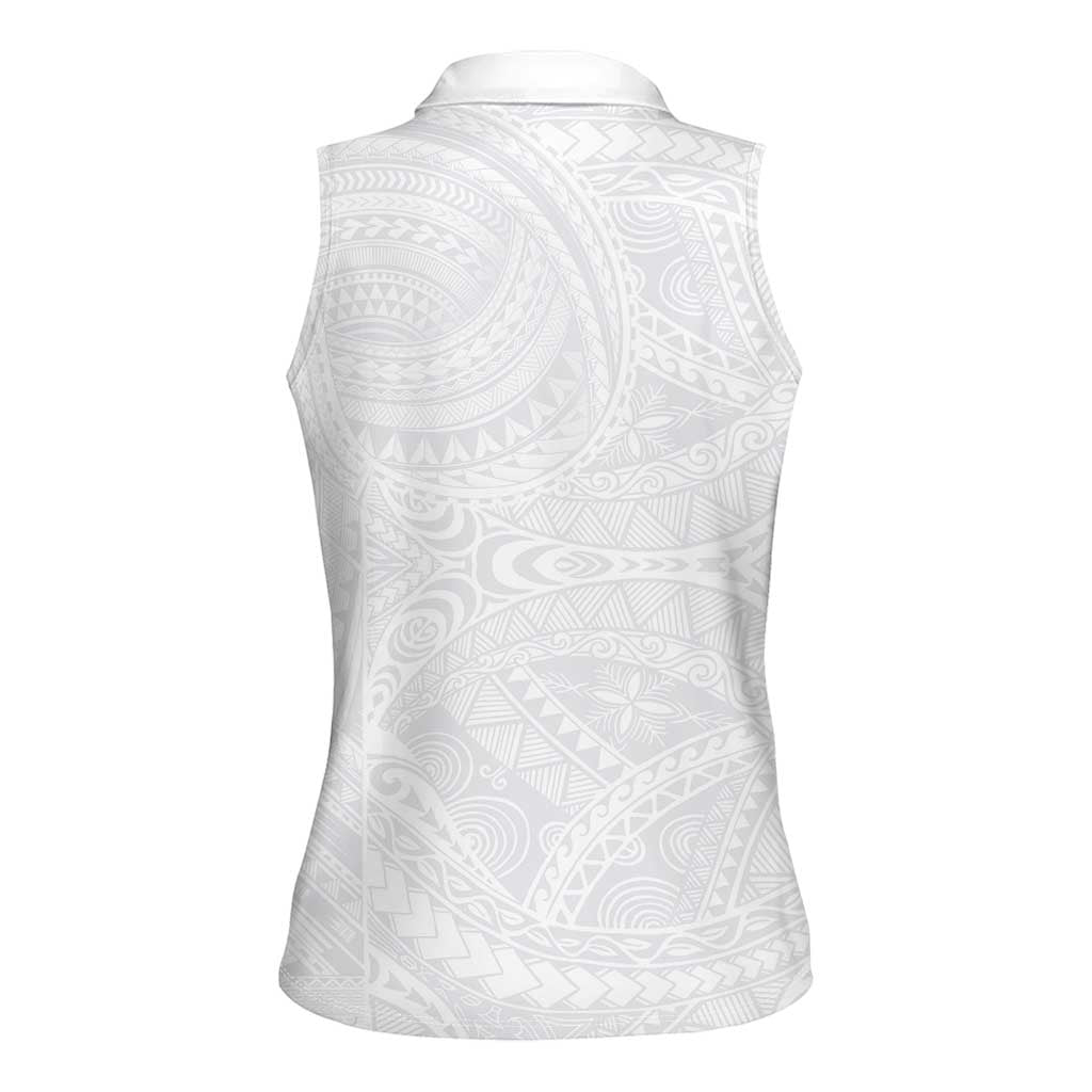 Lotu Tamaiti Samoan Art Tattoo Polynesian Pattern Women Sleeveless Polo Shirt