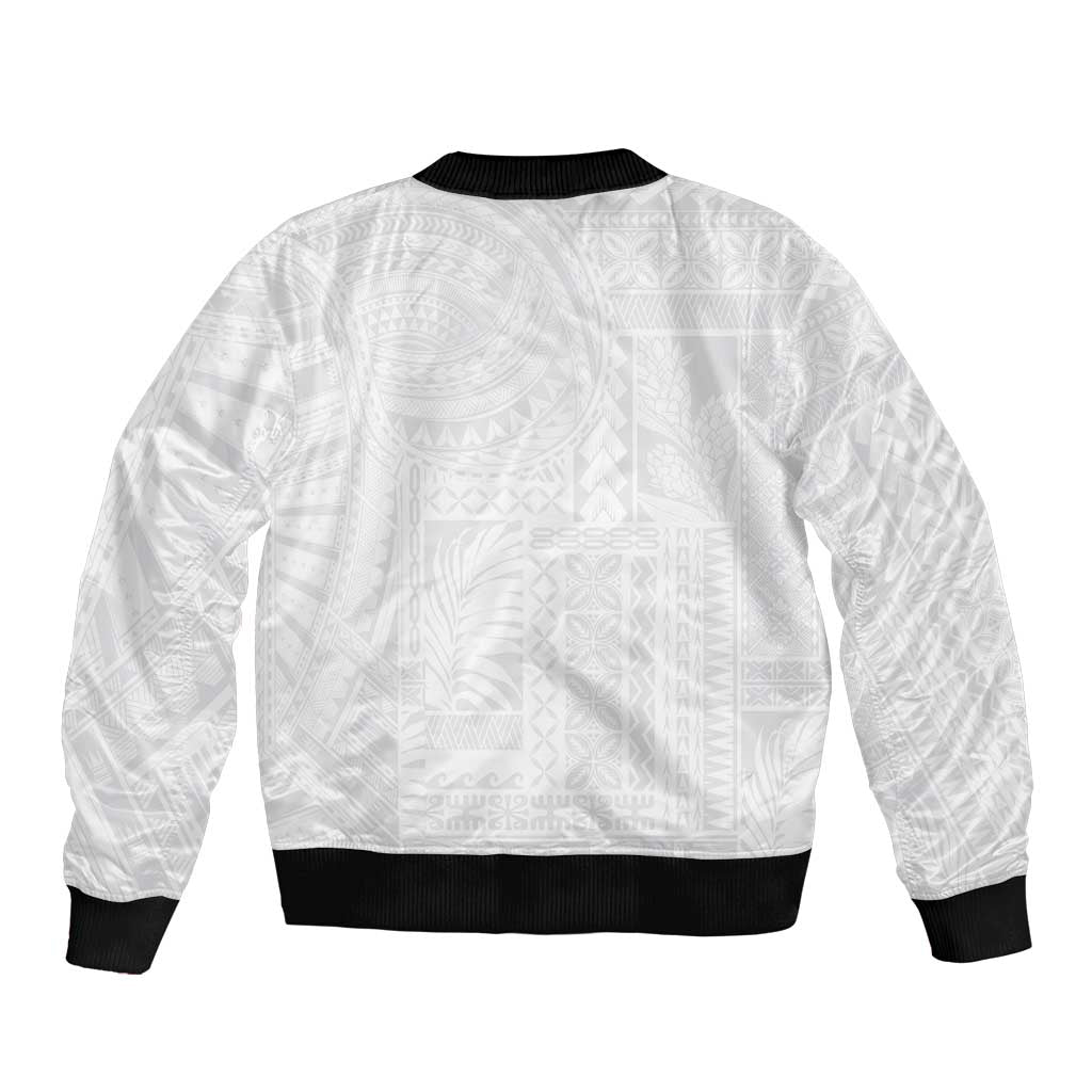 Lotu Tamaiti Samoan Art Tattoo Siapo Pattern Bomber Jacket LT03 - Polynesian Pride