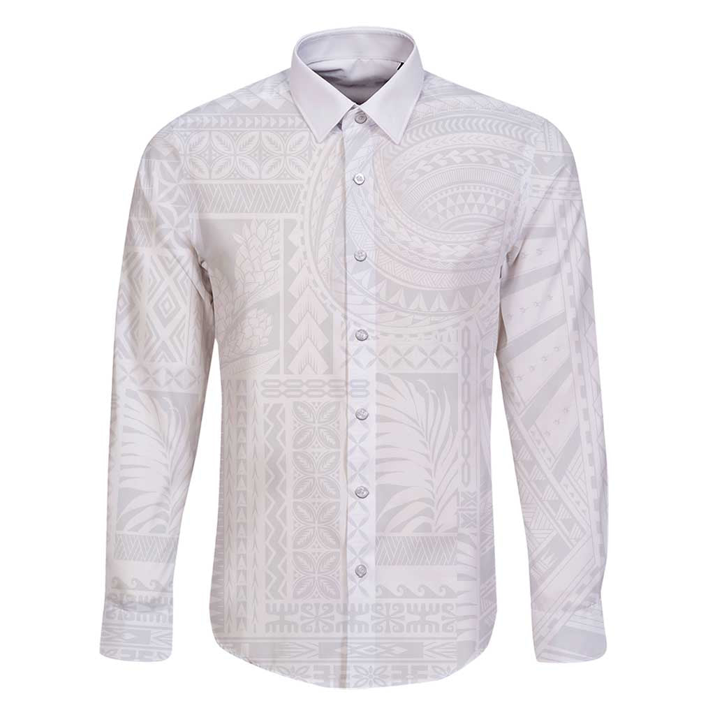 Lotu Tamaiti Samoan Art Tattoo Siapo Pattern Family Matching Long Sleeve Bodycon Dress and Hawaiian Shirt